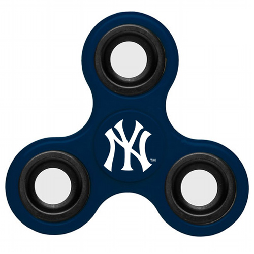 MLB New York Yankees 3 Way Fidget Spinner B49 - Navy - Click Image to Close